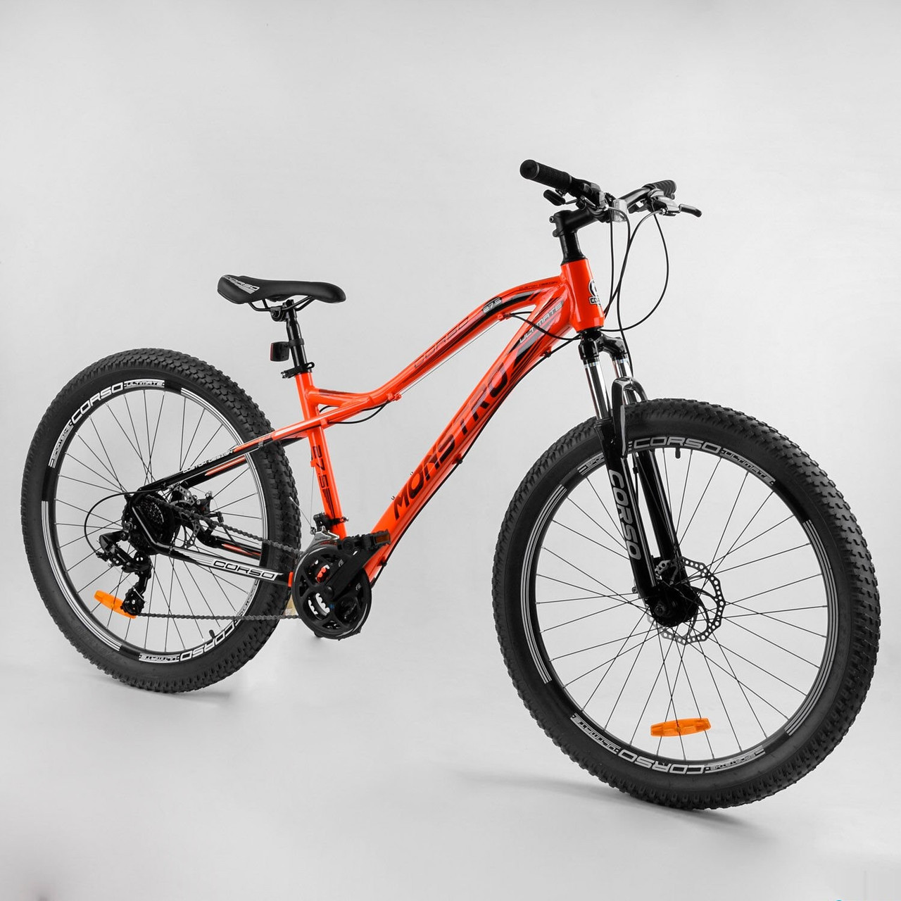 

Велосипед Спортивный 27.5" "CORSO" "Monstro" Orange