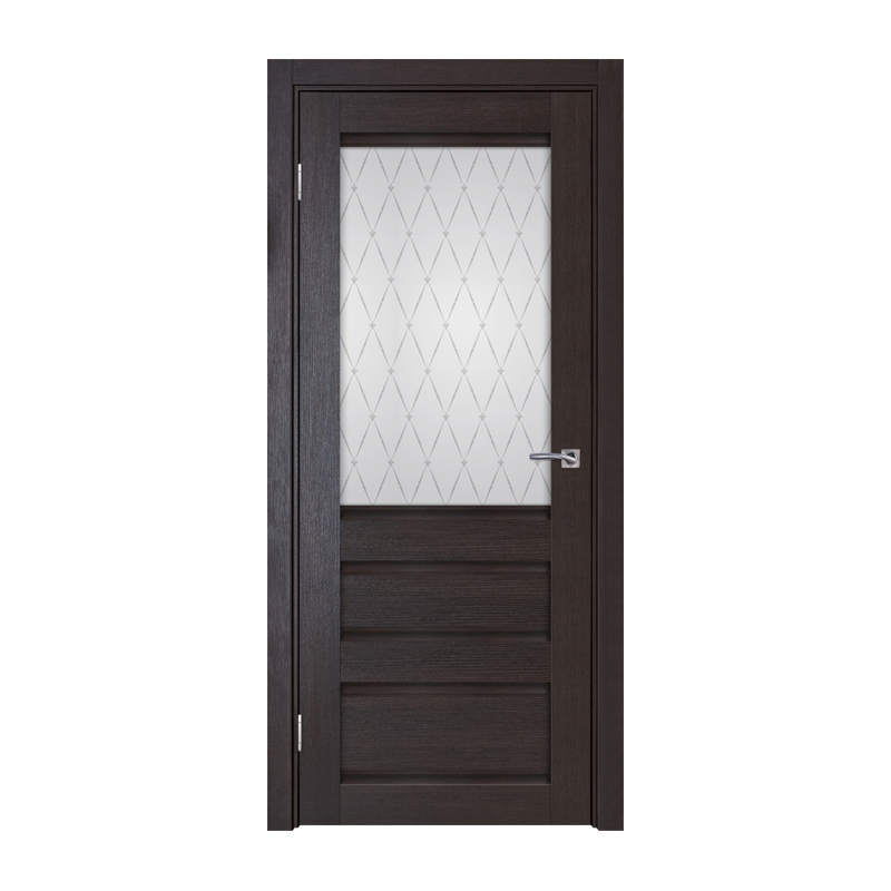 

Дверное полотно ТД ТД-782 2000х900 мм Венге L (бел. стекло)