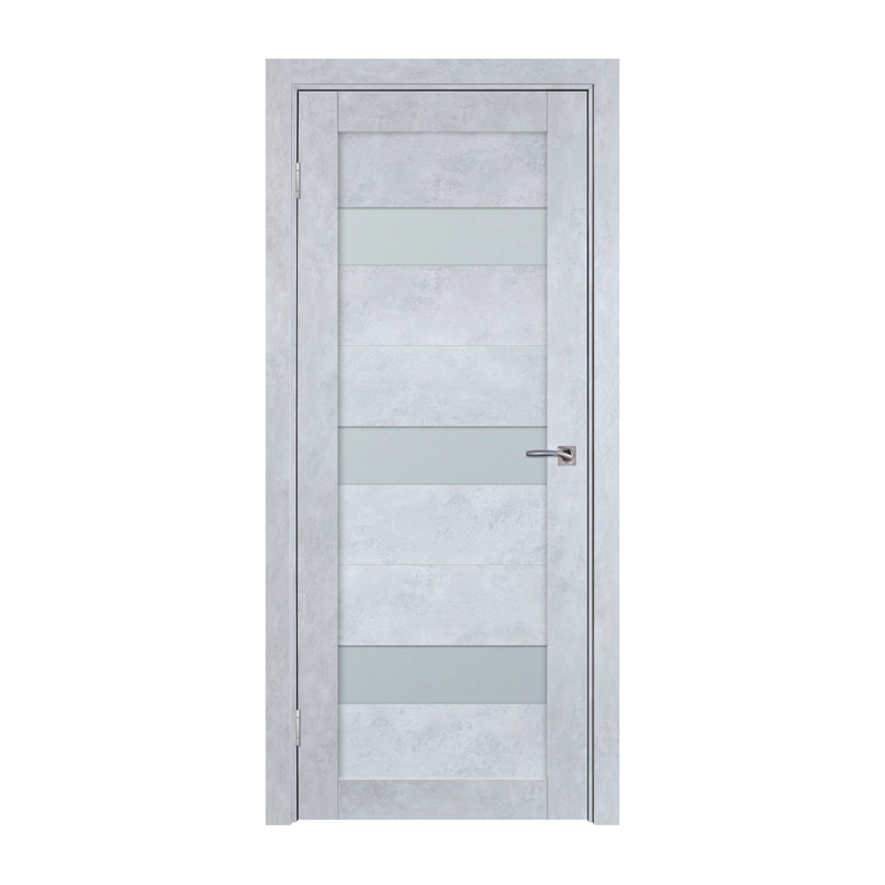 

Дверное полотно ТД ТД-220 2000х800 мм Серый бетон L (бел. стекло)