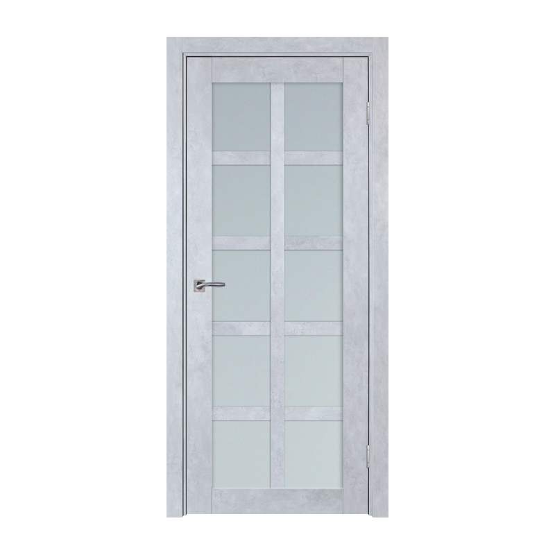 

Дверное полотно ТД ТД-803 2000х800 мм Серый бетон R (бел. стекло)