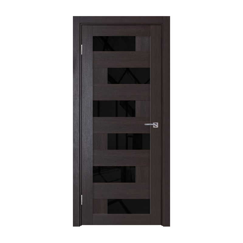 

Дверное полотно ТД ТД-779 2000х800 мм Венге L (чёрн. стекло)