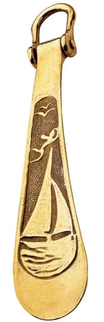 

Винтажная ложка для обуви "кораблик" 18,5 * 4 см Stilars