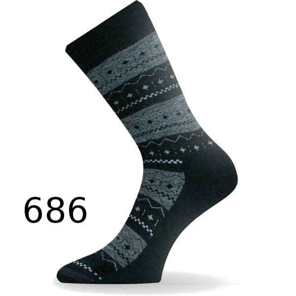 

Термошкарпетки трекінг Lasting TWP 686 - S (34-37) - чорний/сірий