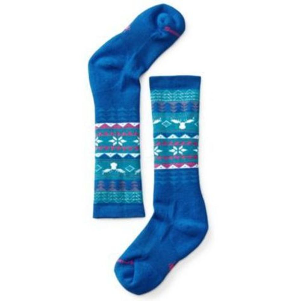 

Термошкарпетки для дівчат Smartwool Girls' Wintersport Fairisle Moose (Bright Blue) L (33-36) (SW 15