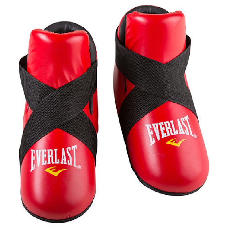 

Футы для единоборств Everlast L красный, код: KS/EV-L1-WS