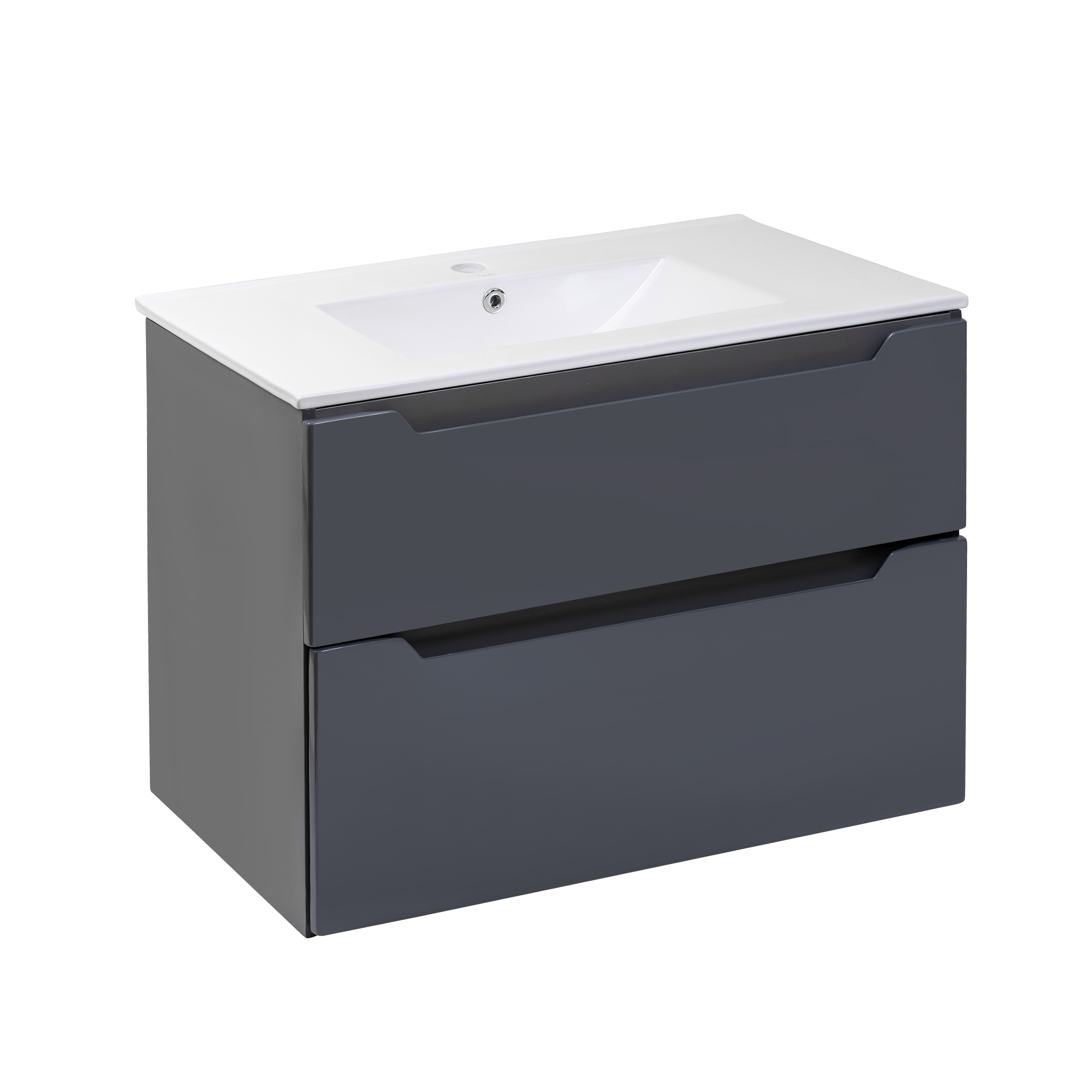 

Комплект Qtap Scorpio 810х585х460 Graphite тумба подвесная + раковина врезная QT1472TPВ8023080CG