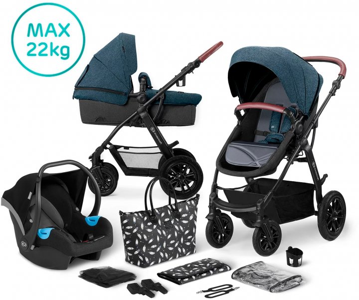 

Универсальная коляска 3 в 1 Kinderkraft Xmoov Denim (KKWXMOVDEN3000)