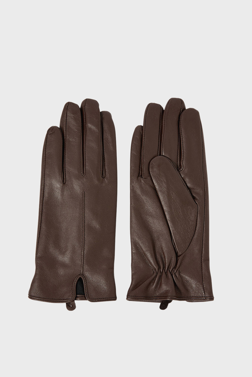 

Женские коричневые кожаные перчатки Luxe Leather Accessorize M/L 292028