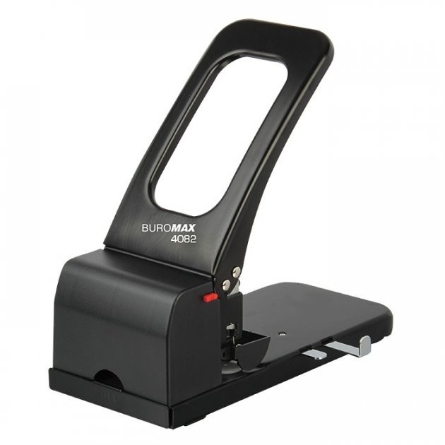 

BUROMAX Дырокол металлический 100л черный BM.4082