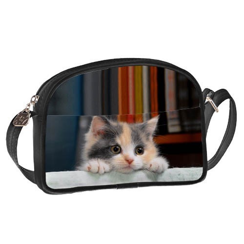 

Сумка для подростков Junior girl Presentville Милый котенок, серый 20x14 см