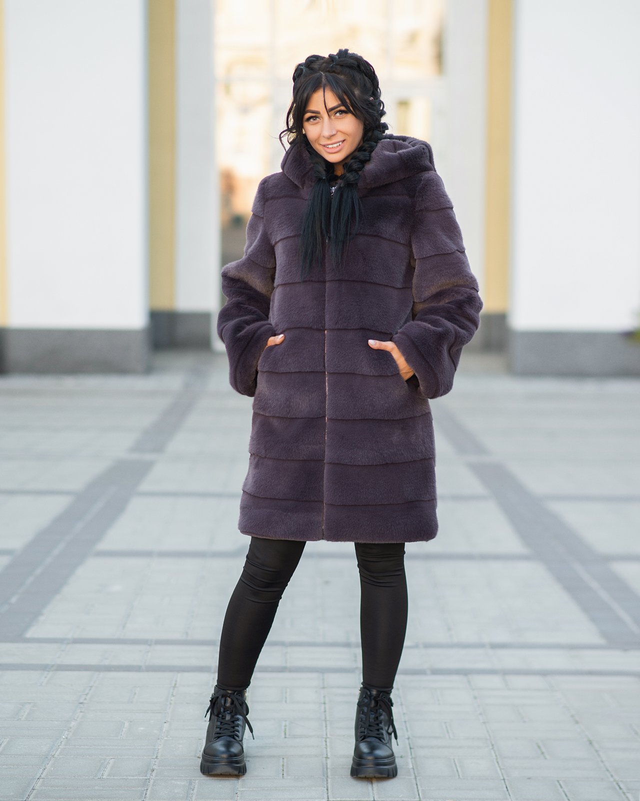 

Fashions • Эко шуба под шиншиллу Mavis Fashions 44 сирень (№037К/ш-стр-з)
