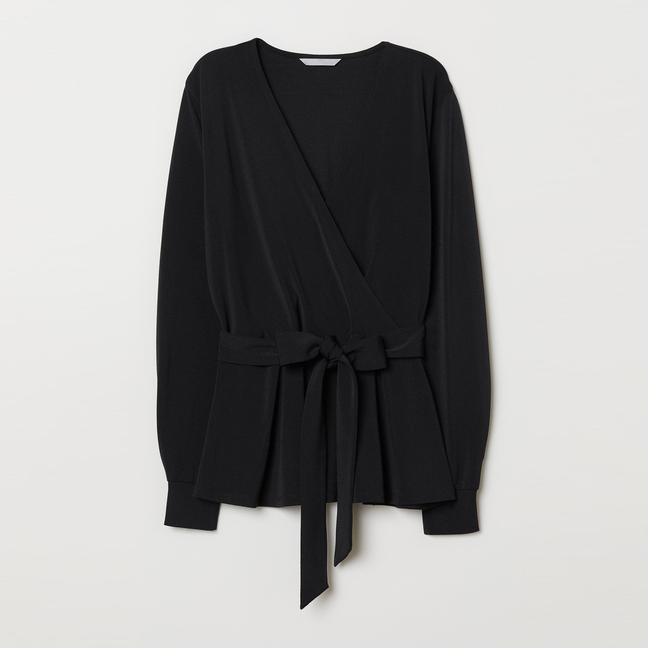

Блузка H&M XAZ163473KQAM  Черная, Блузка H&M XAZ163473KQAM S Черная