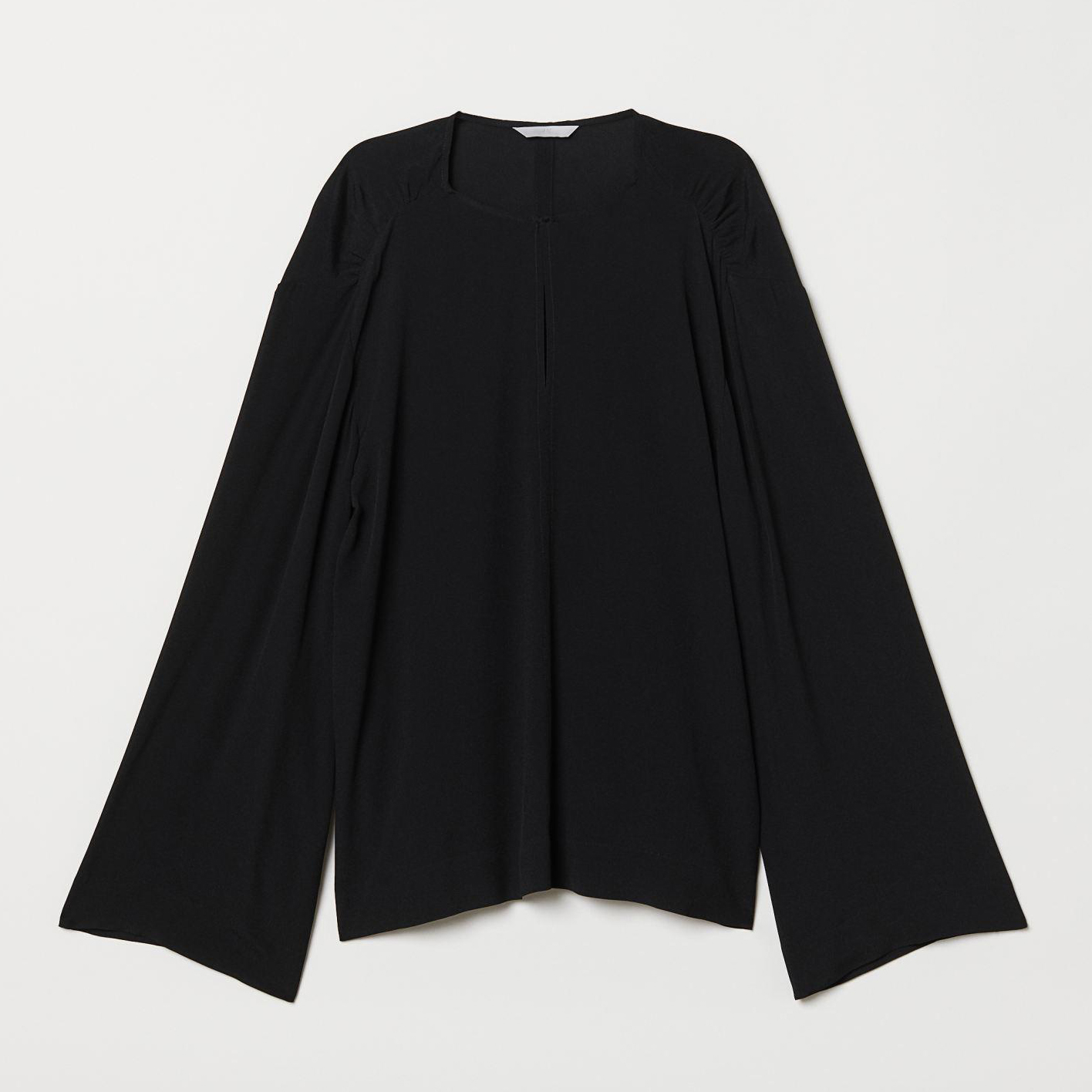 

Блузка H&M XAZ247049QDBO 32 Черная