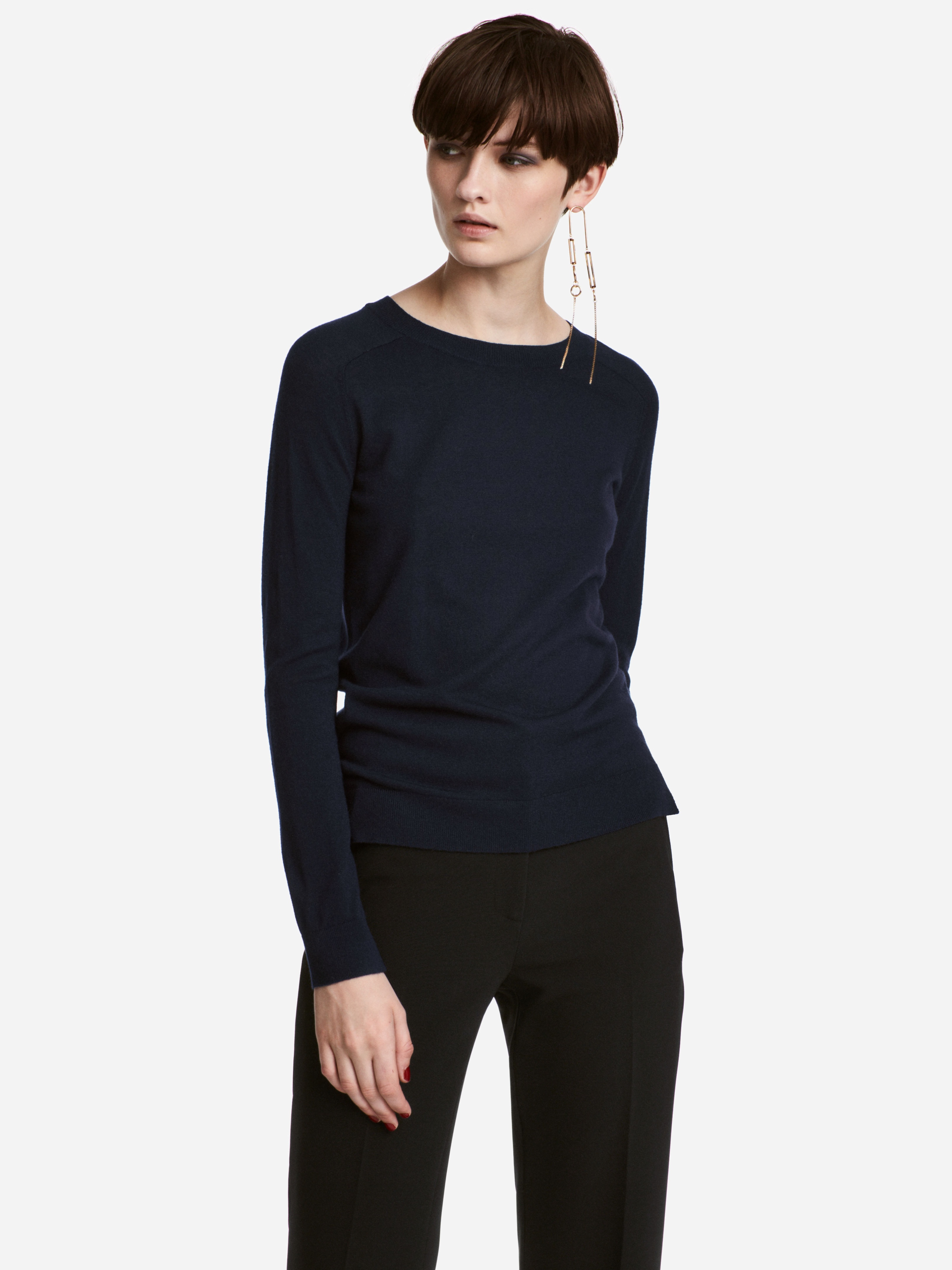 

Джемпер H&M XAZ081822GTKO XL Темно-синий