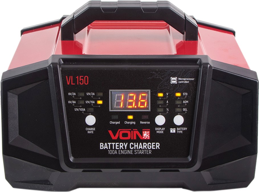 Пуско-зарядное устройство Voin VL-150 6-12В, 2A-8A-15A, Start-100A (VL .