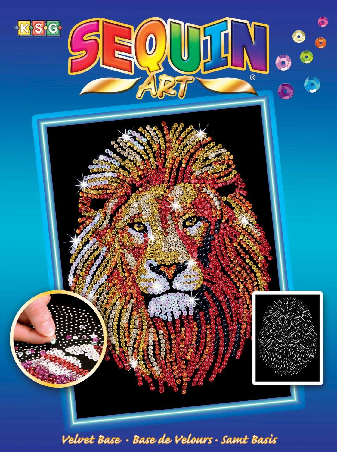 

Набор для творчества Sequin Art Blue Lion 25х34 см (SA1207)