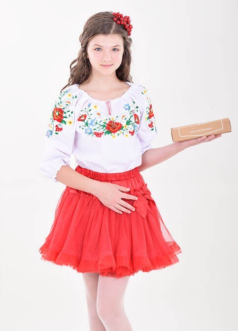 

Блуза Красуня біла 140 см