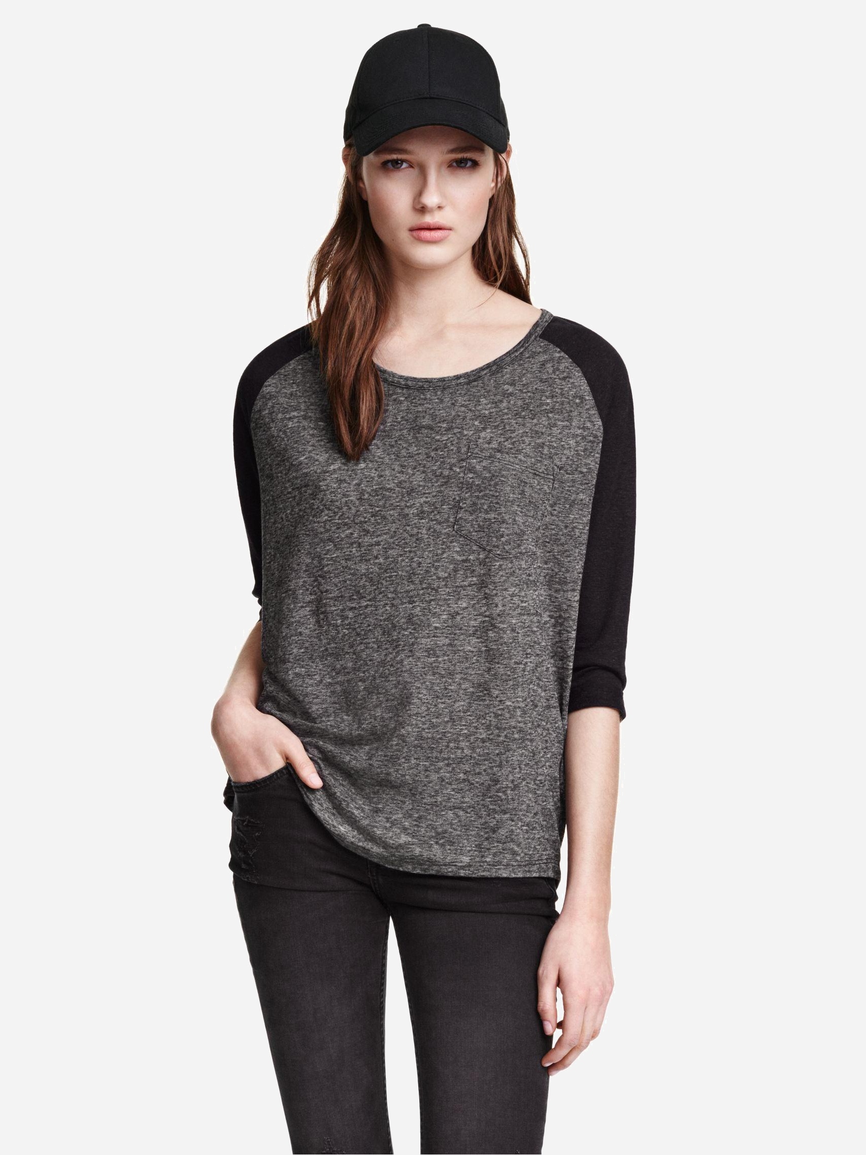

Лонгслив H& XAZ150636PHCS  Серый с темно-серым, Лонгслив H&M XAZ150636PHCS M Серый с темно-серым
