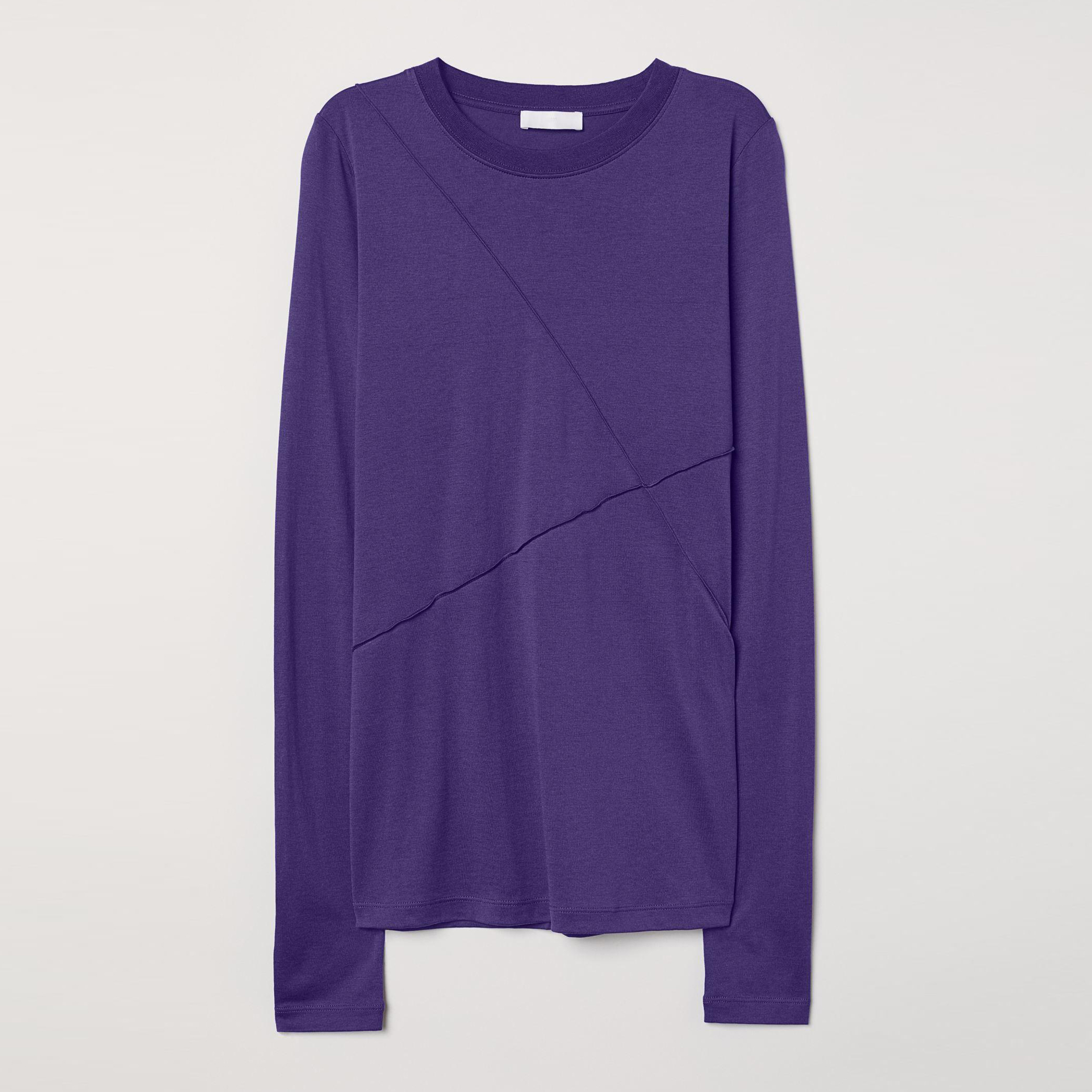 

Лонгслив H&M XAZ169217BOYV  Фиолетовый, Лонгслив H&M XAZ169217BOYV S Фиолетовый