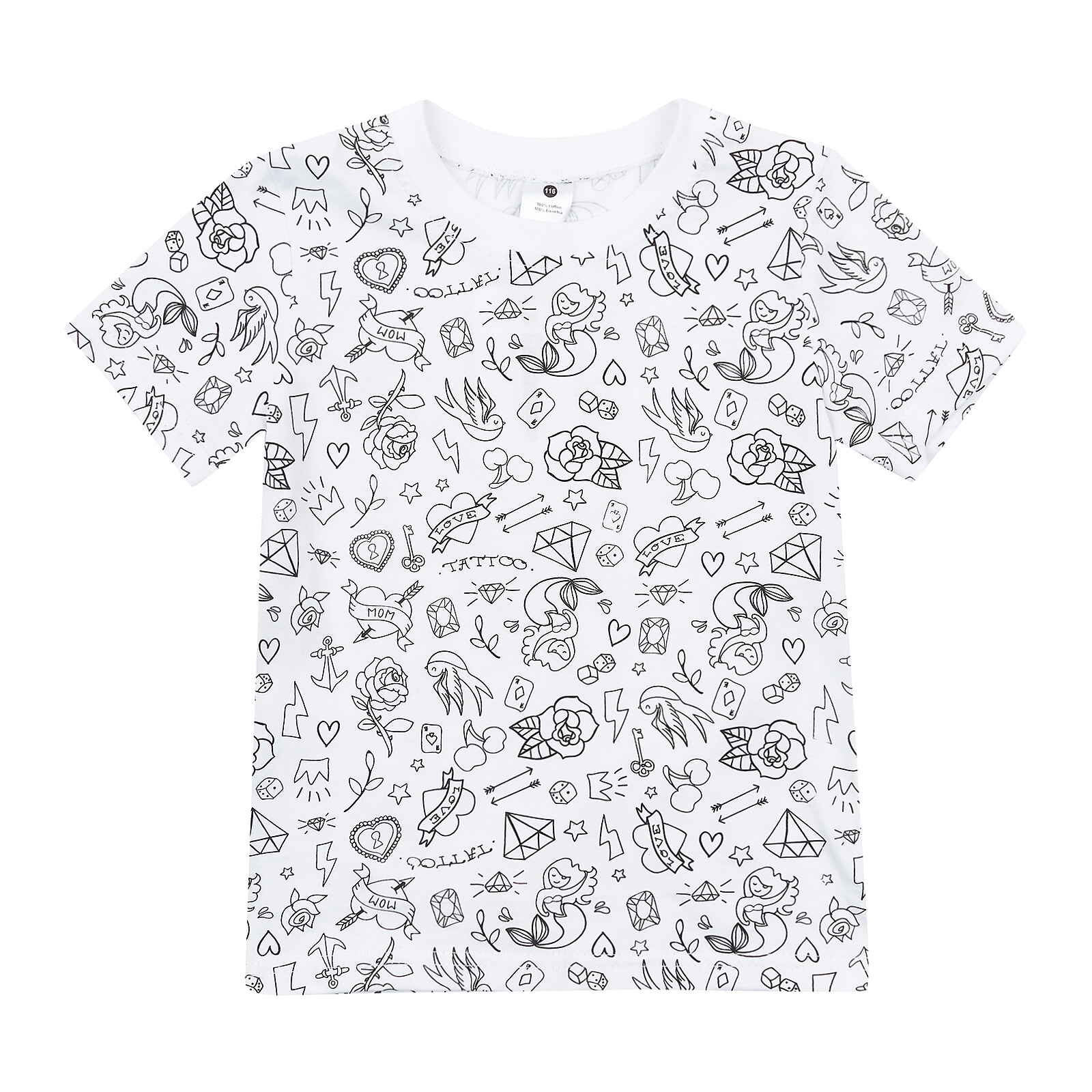 

Футболка Garnamama Tatto 2 t-shirt 3 110 Белый (764409.1107891)