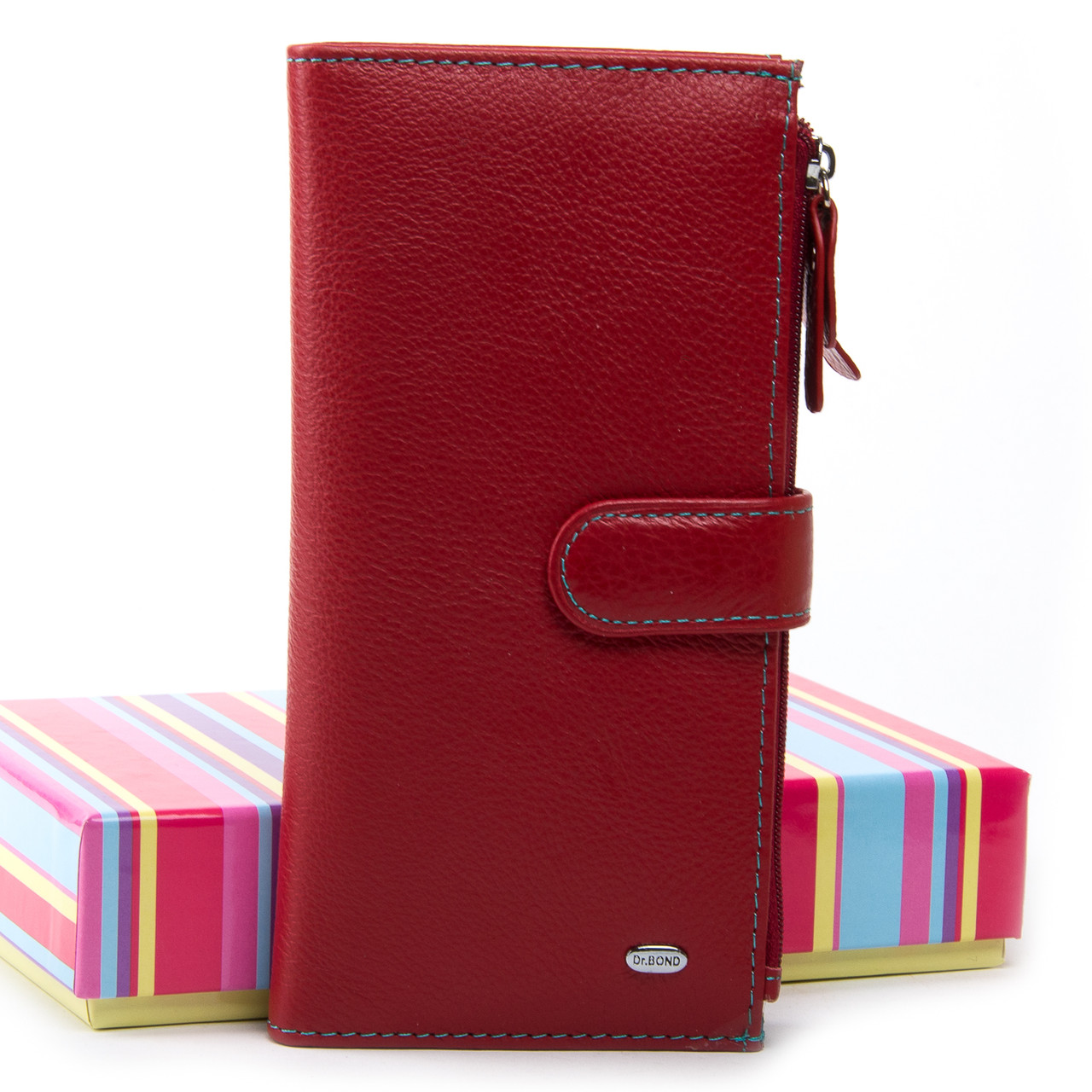 

Женский кошелек Rainbow кожа DR. BOND WRN-23 красный