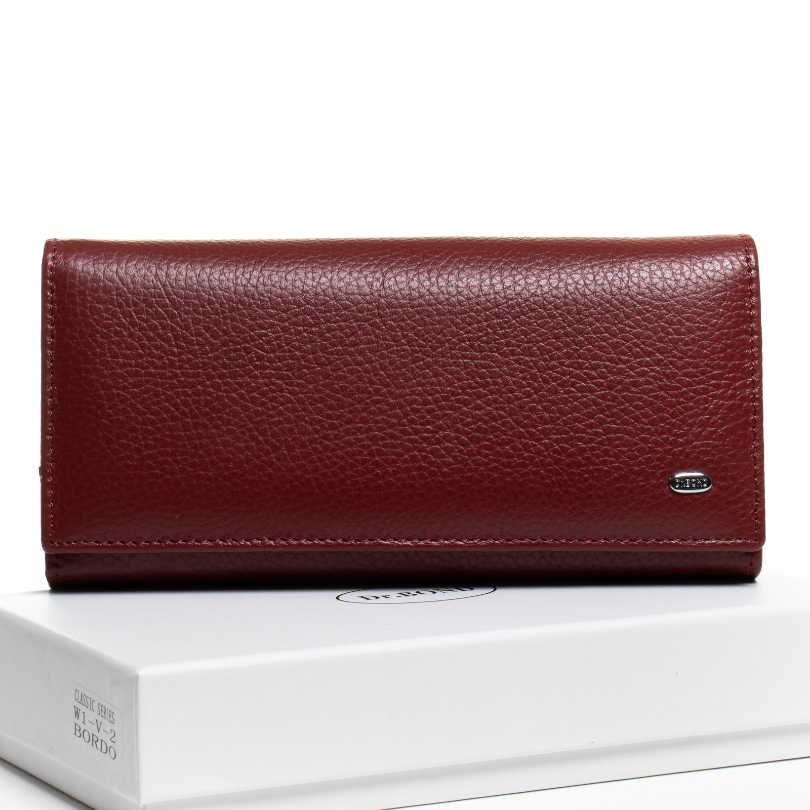 

Кошелек Classic кожа DR. BOND W1-V-2 bordo