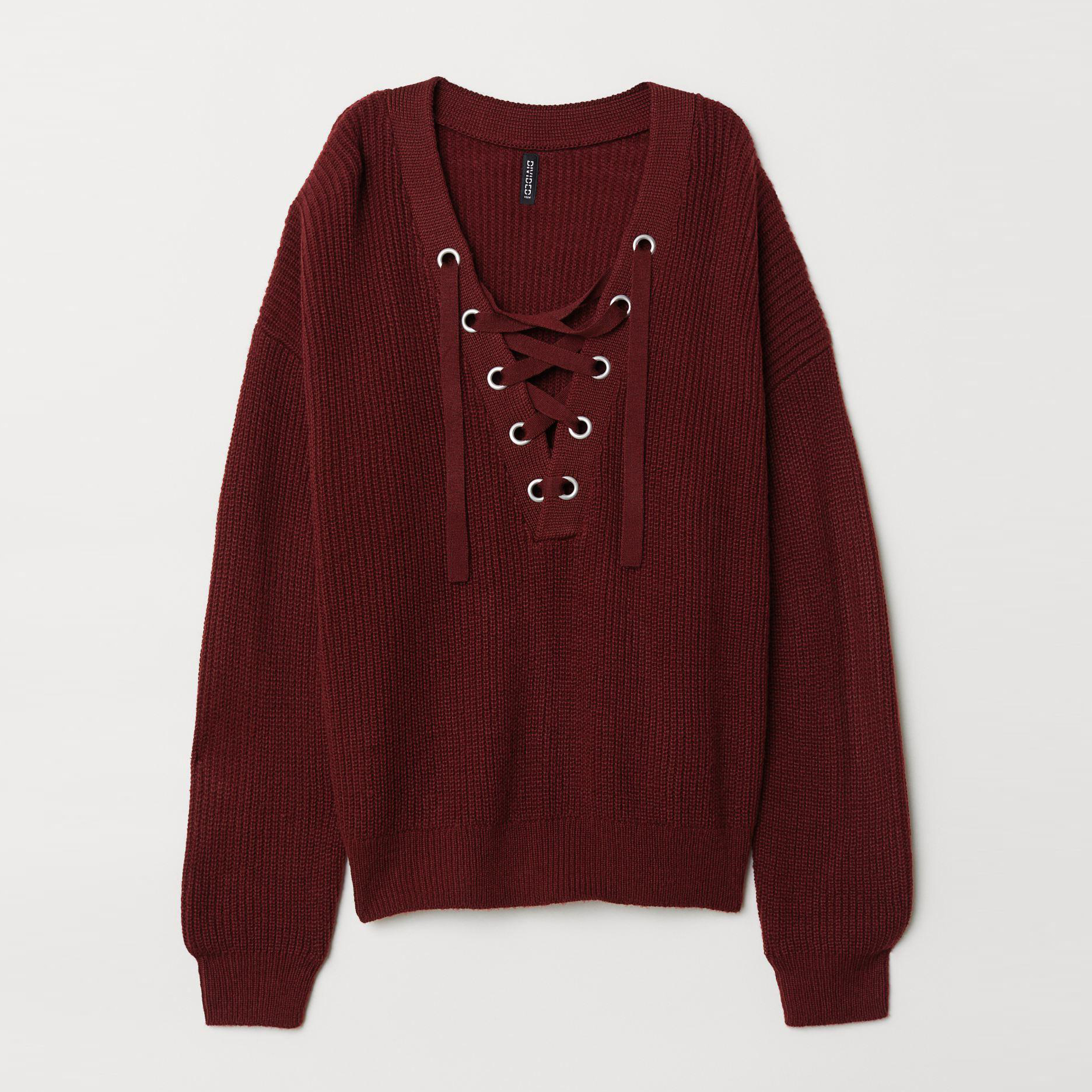 

Пуловер H&M XAZ161951QDDK 3XL Бордовый