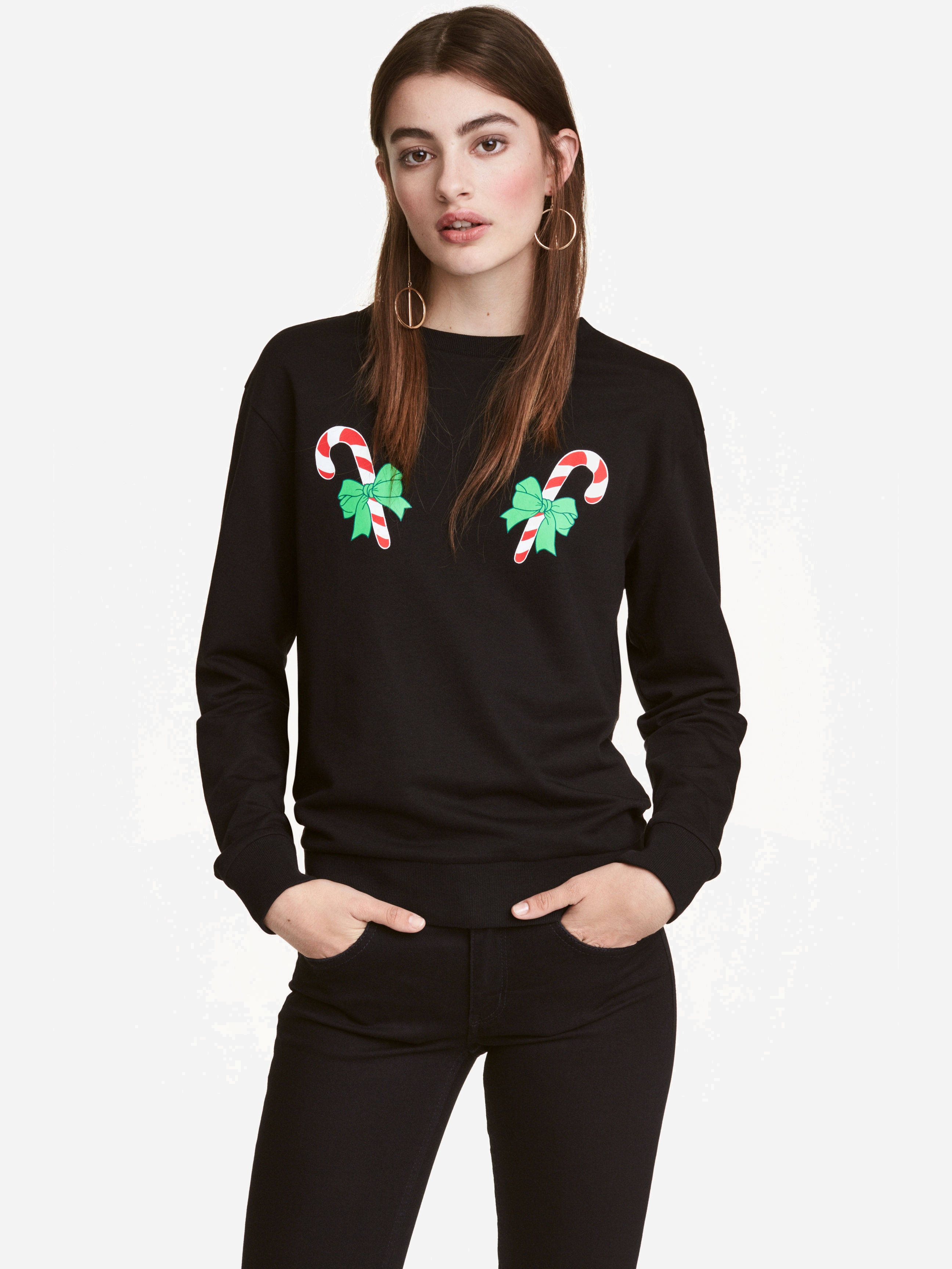 

Свитшот H&M XAZ049355QFLI L Черный с белым