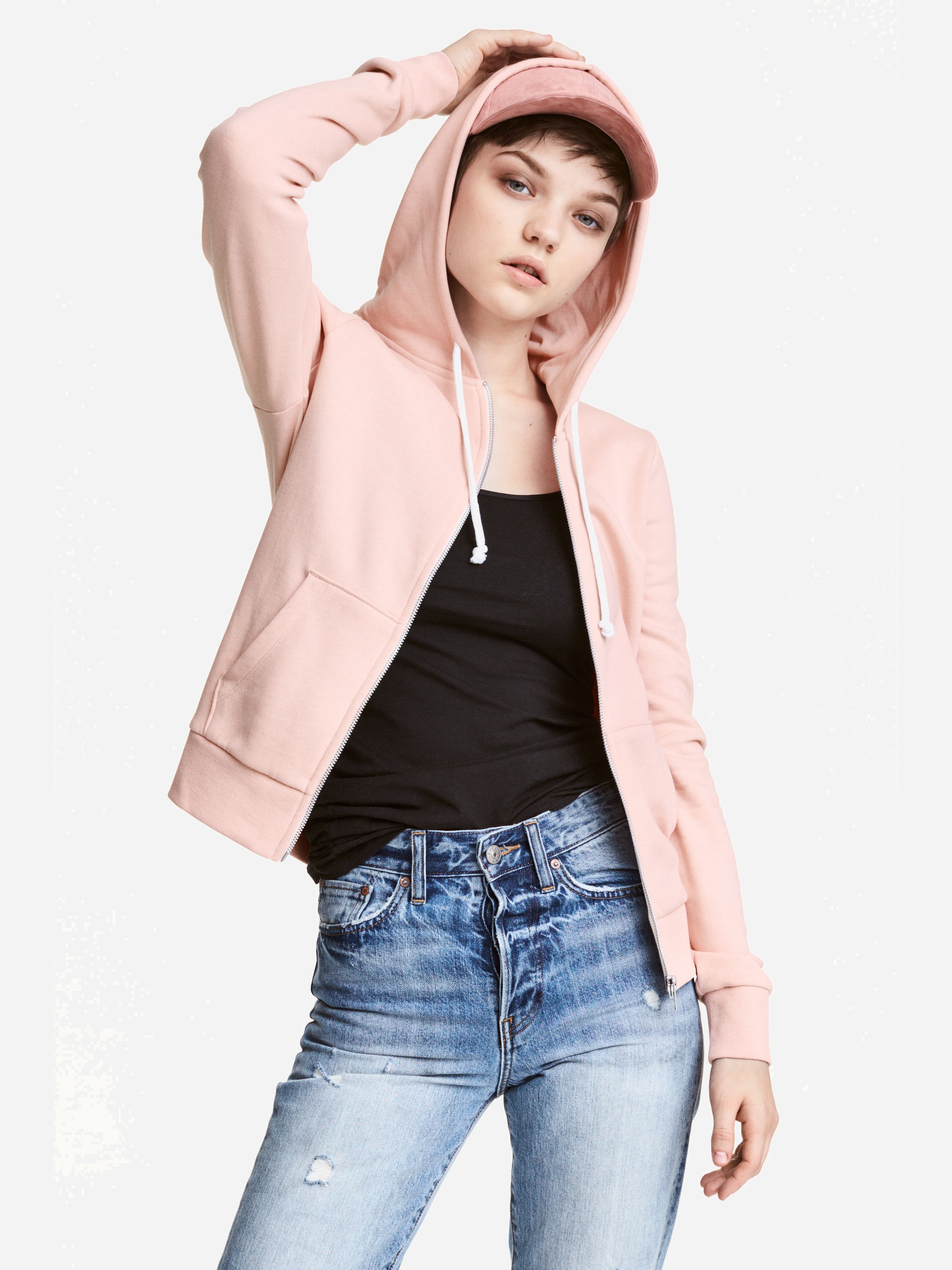 

Толстовка H&M XAZ075922TJZI L Бледно-розовая