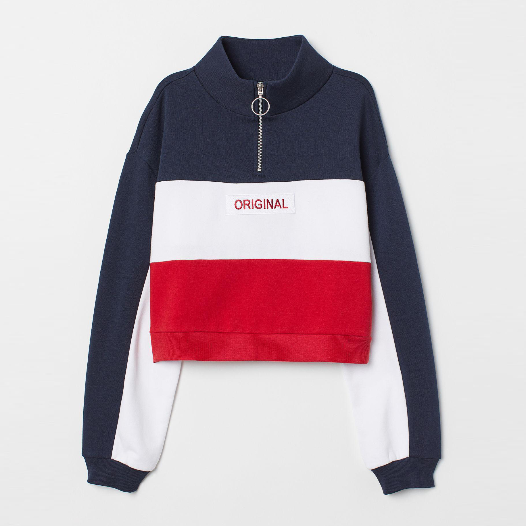 

Толстовка H&M XAZ152725PMTR M Темно-синяя с карсным и белым