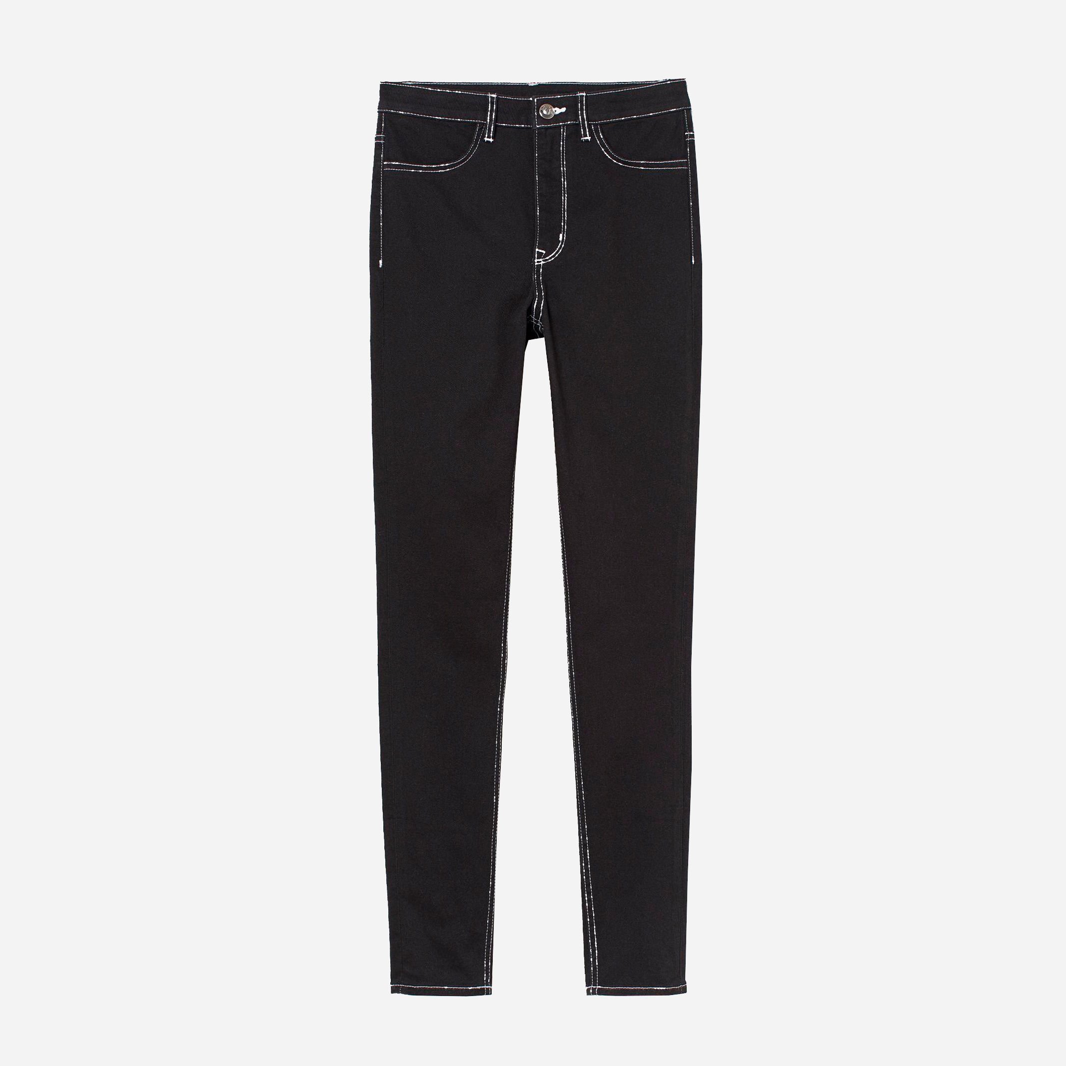 

Джинсы H&M 7060161-AAOO 40 Черные с белым