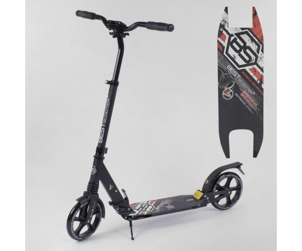 

Двухколесный самокат Best Scooter c 2 амортизаторами и зажимом руля 54394, Красный