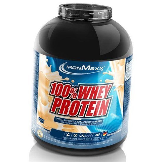 

Сывороточный протеин, 100% Whey Protein, IronMaxx 2350г Малина (29083009)