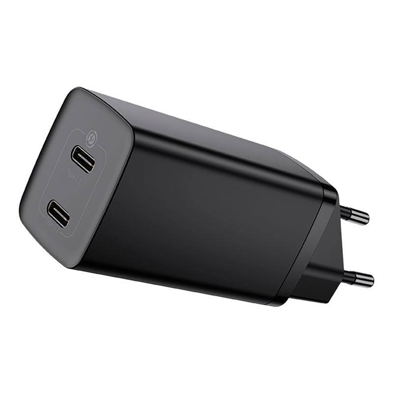

Зарядное сетевое Baseus (CCGAN2L-E01) GaN2 Lite Quick Charger C+C 65W Чёрный