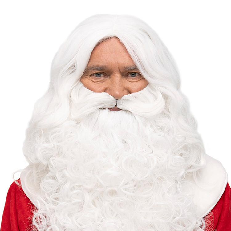 

Парик Снежный Белый Santa Store 40см 00221