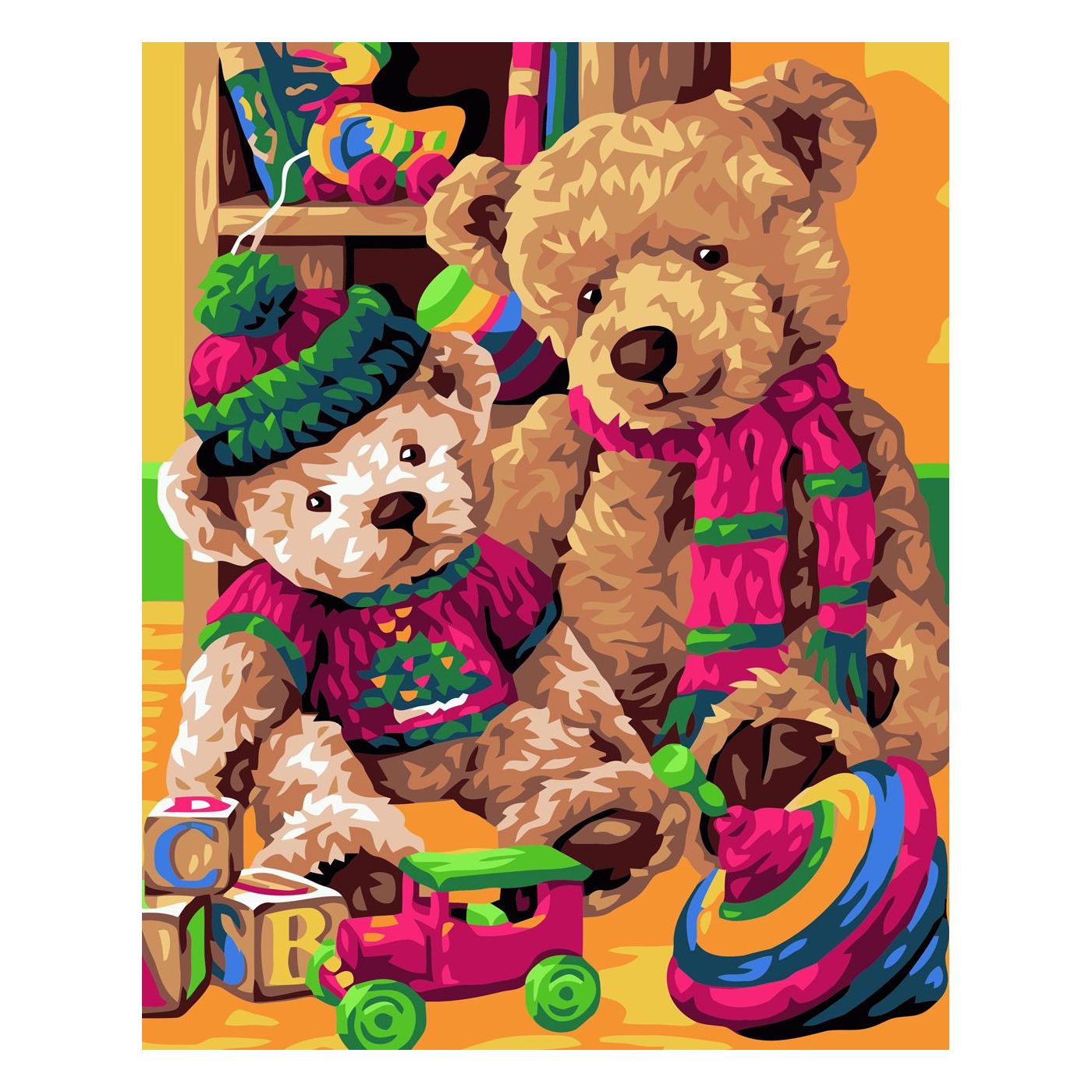 

Картина по номерам Любимые игрушки, 30х40 см, Strateg (SV-0082)