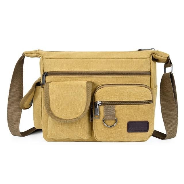 

Мужская сумка через плечо повседневная для путешествий Light-khaki