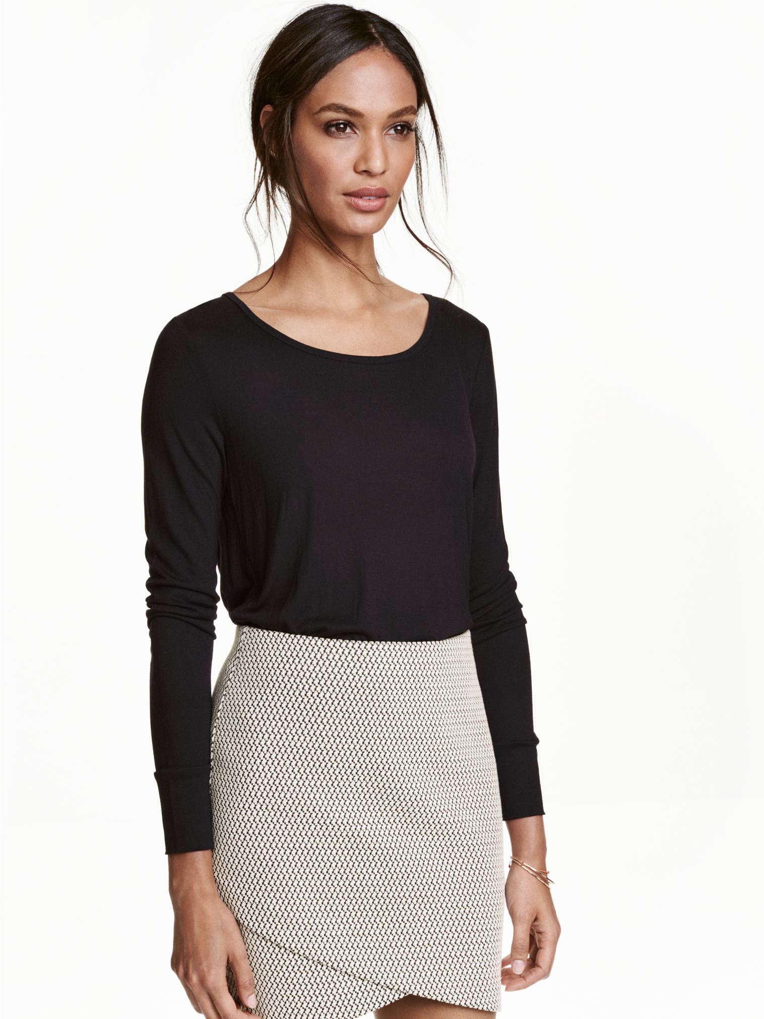 

Лонгслив H&M 0230027  Черный, Лонгслив H&M 0230027 XS Черный