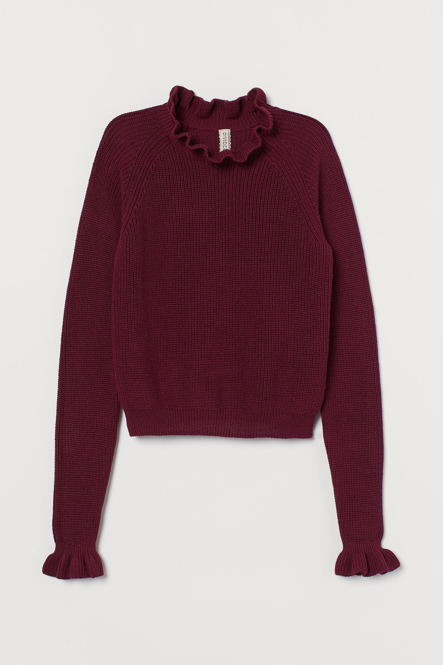 

Свитер H&M  бордовый 13088786042, Свитер H&M L бордовый 13088786042