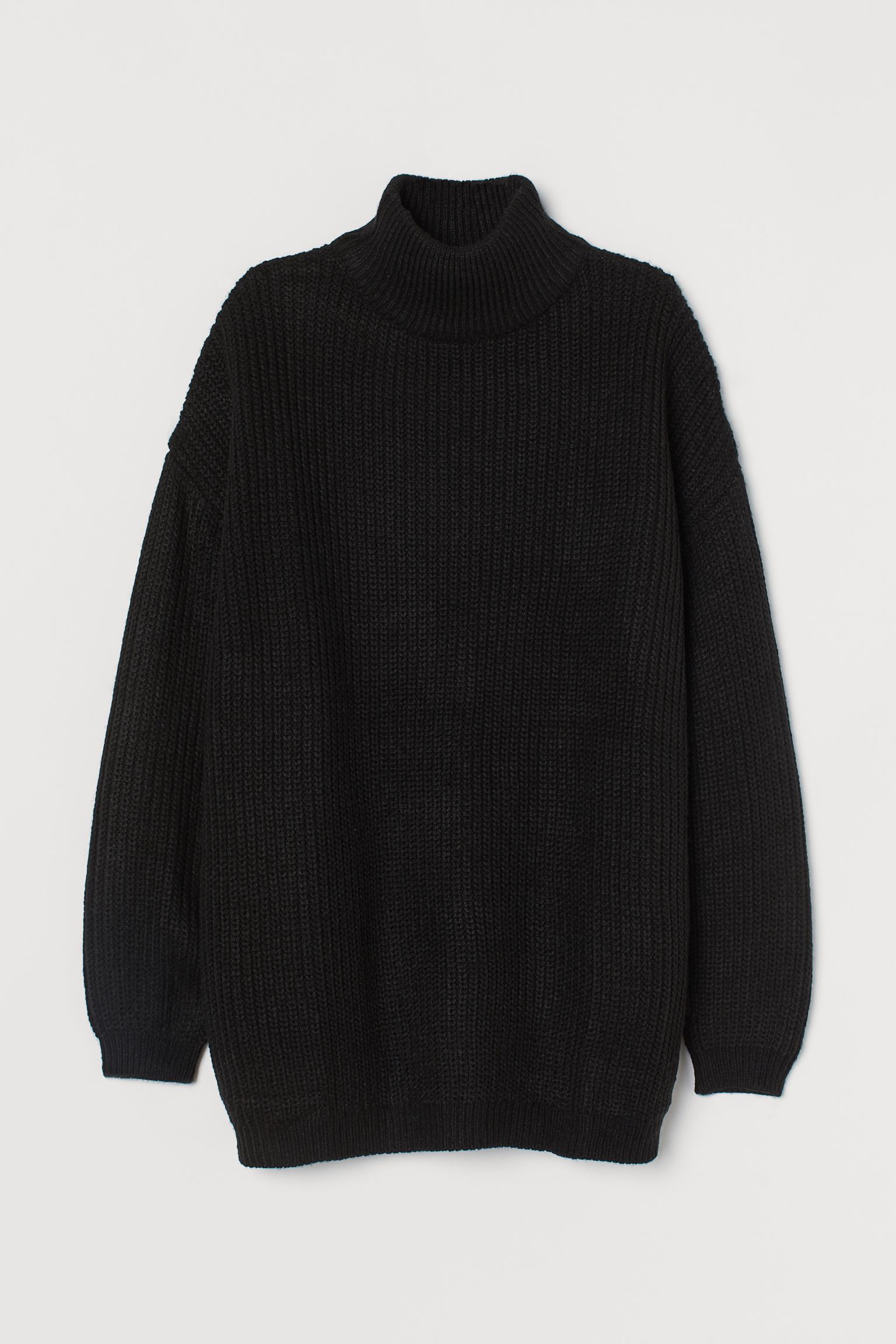

Свитер H&M M черный 1108963422