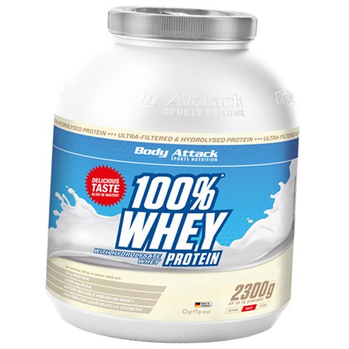 

Концентрат Сывороточного Протеина, 100% Whey Protein, Body Attack 2300г Без вкуса (29251004)