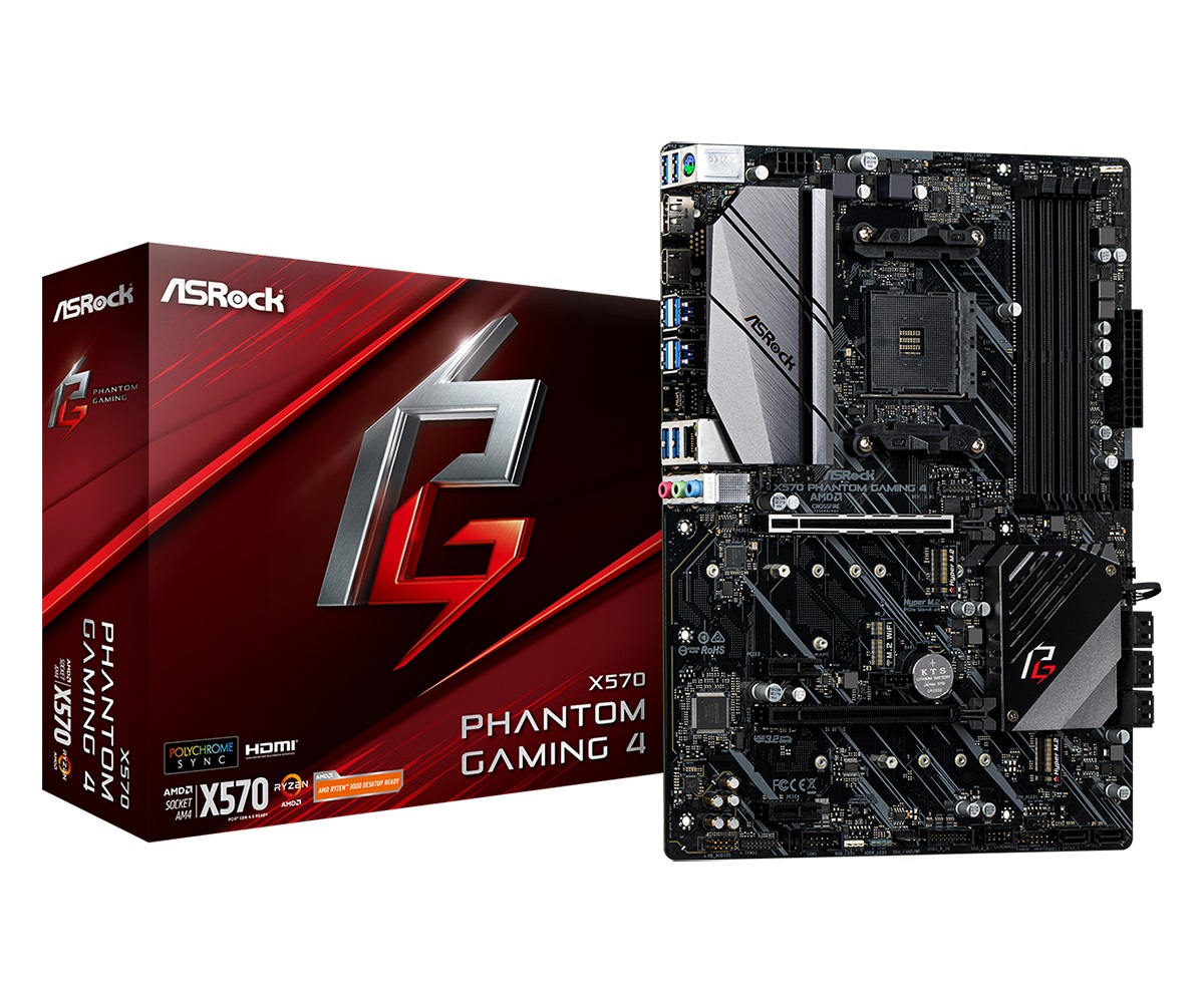 

Материнская плата ASRock X570 Phantom Gaming 4 Socket AM4