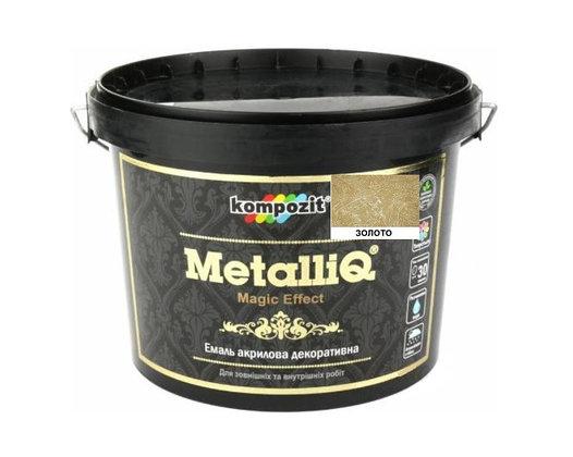 

Эмаль акриловая Kompozit Metalliq 3.5 кг Золотистая