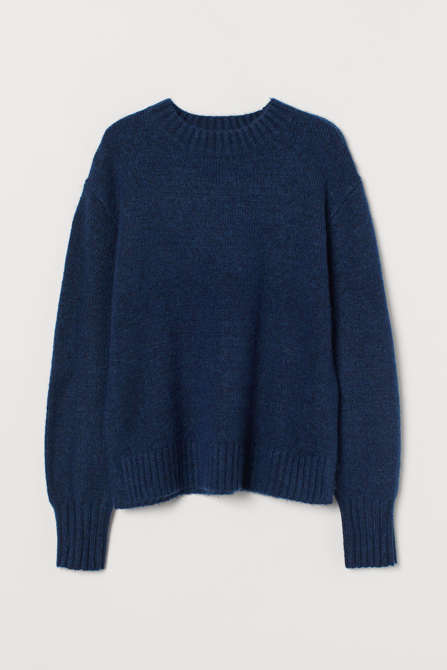

Джемпер H&M  темно синий меланж 4108830792, Джемпер H&M S темно синий меланж 4108830792