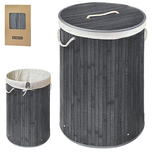 

Корзина для белья STN Bamboo 35 х 60 см Dark Grey