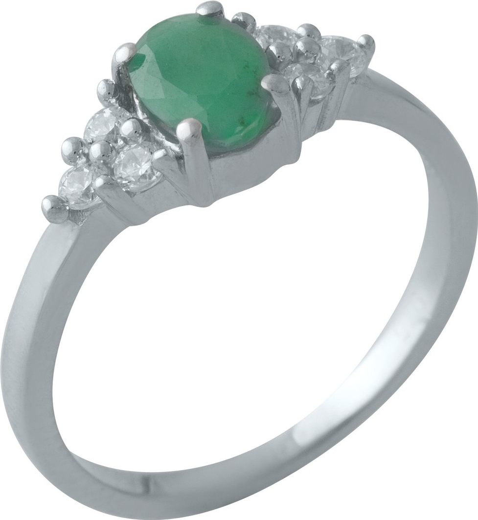 

Серебряное кольцо SilverBreeze с натуральным изумрудом 0.845ct 2011125 16.5 размер, 16.5 размер