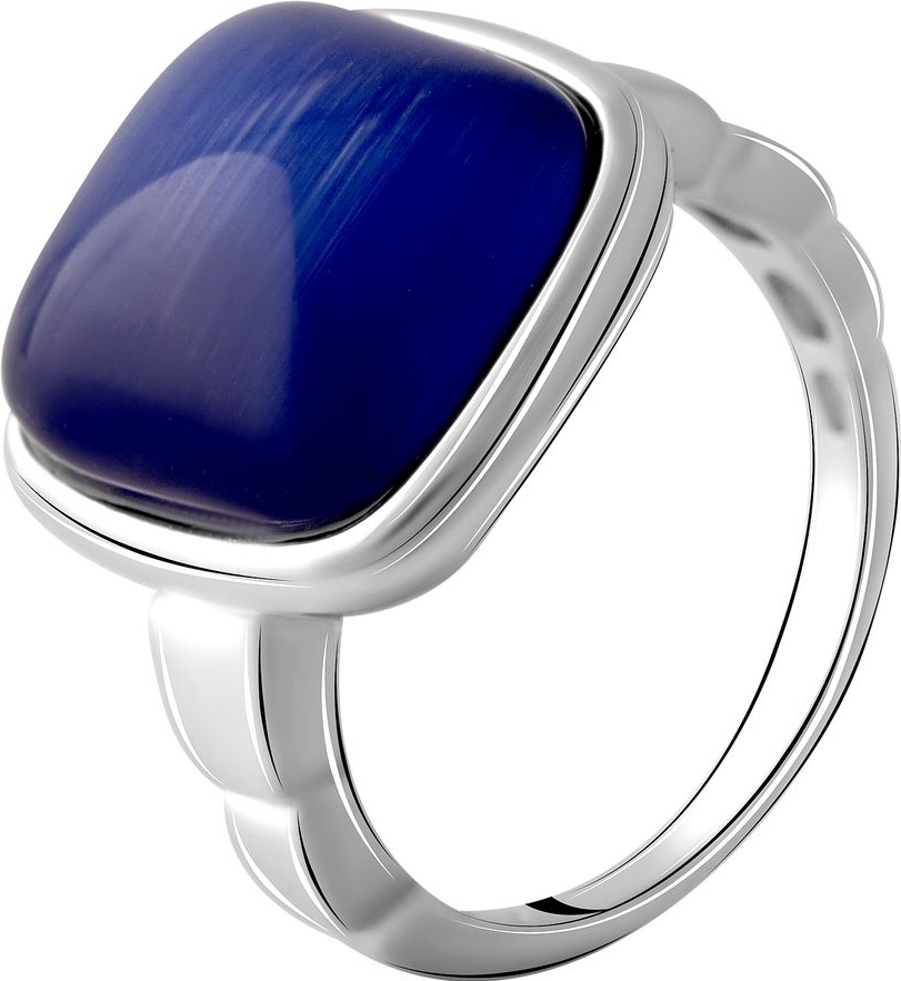 

Серебряное кольцо SilverBreeze с кошачим глазом 2053743 18 размер, 18 размер