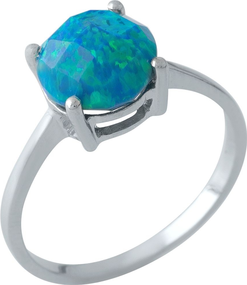 

Серебряное кольцо SilverBreeze с опалом 1.158ct 1970393 18.5 размер, 18.5 размер