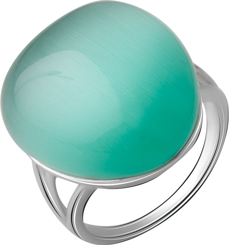 

Серебряное кольцо SilverBreeze с кошачим глазом 2054757 18 размер, 18 размер