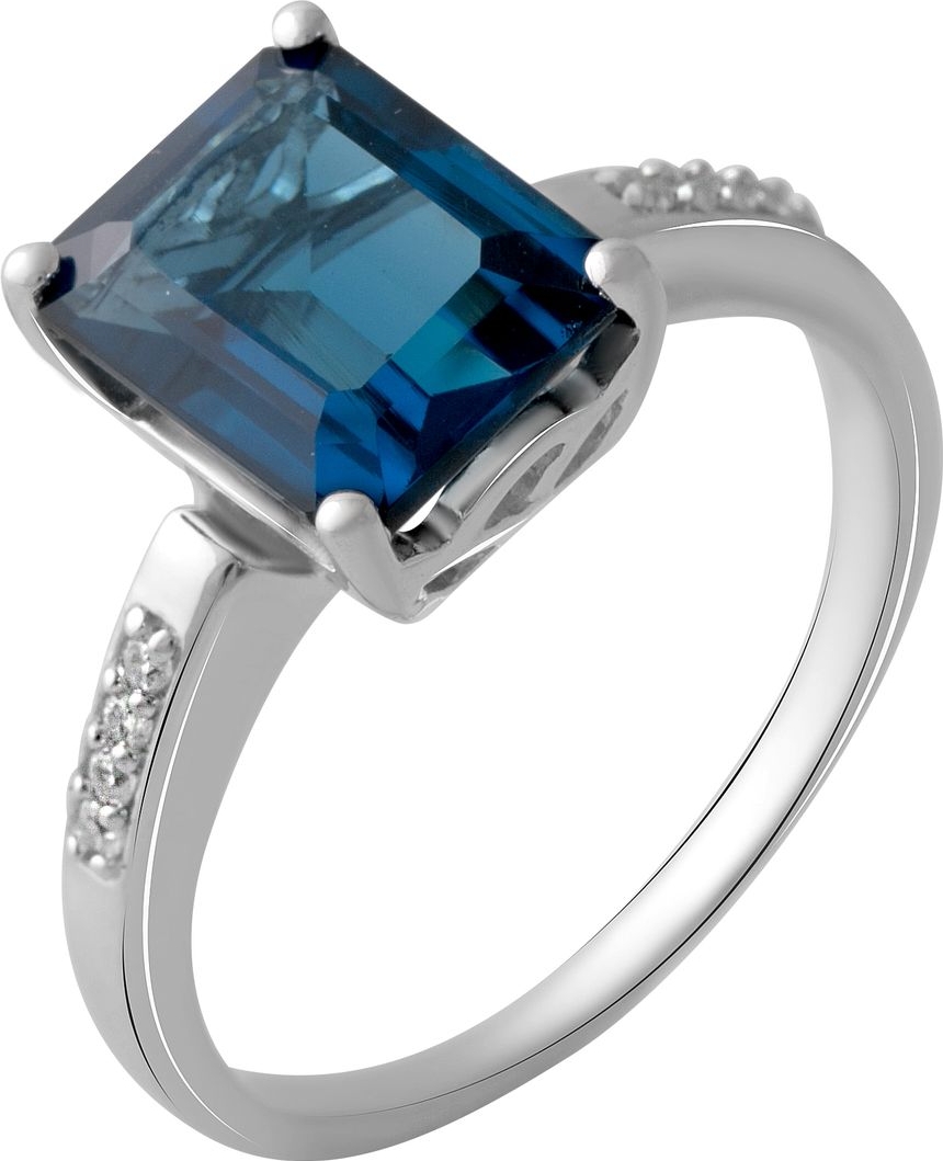 

Серебряное кольцо SilverBreeze с натуральным топазом Лондон Блю 2.995ct 2048992 18 размер, 18 размер